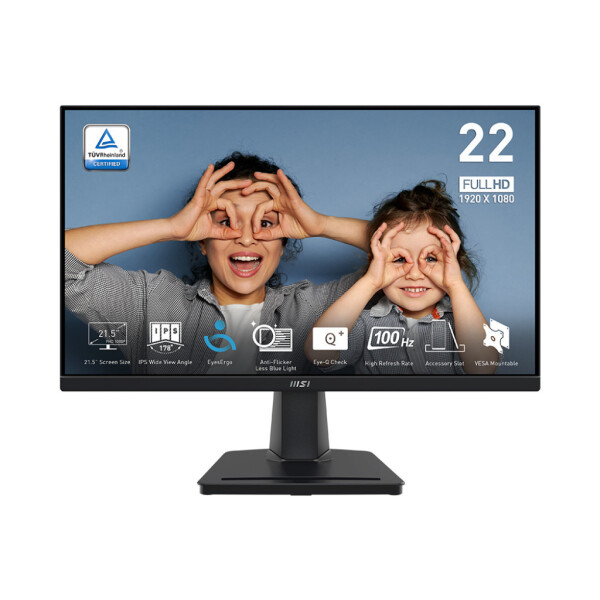 MSI Pro MP225 IPS Monitor 21.5 FHD 1920x1080 με Χρόνο Απόκρισης 4ms GTG