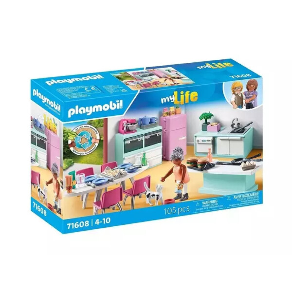 Playmobil MyLife Μοντέρνα Κουζίνα Με Τραπεζαρία για 4-10 ετών