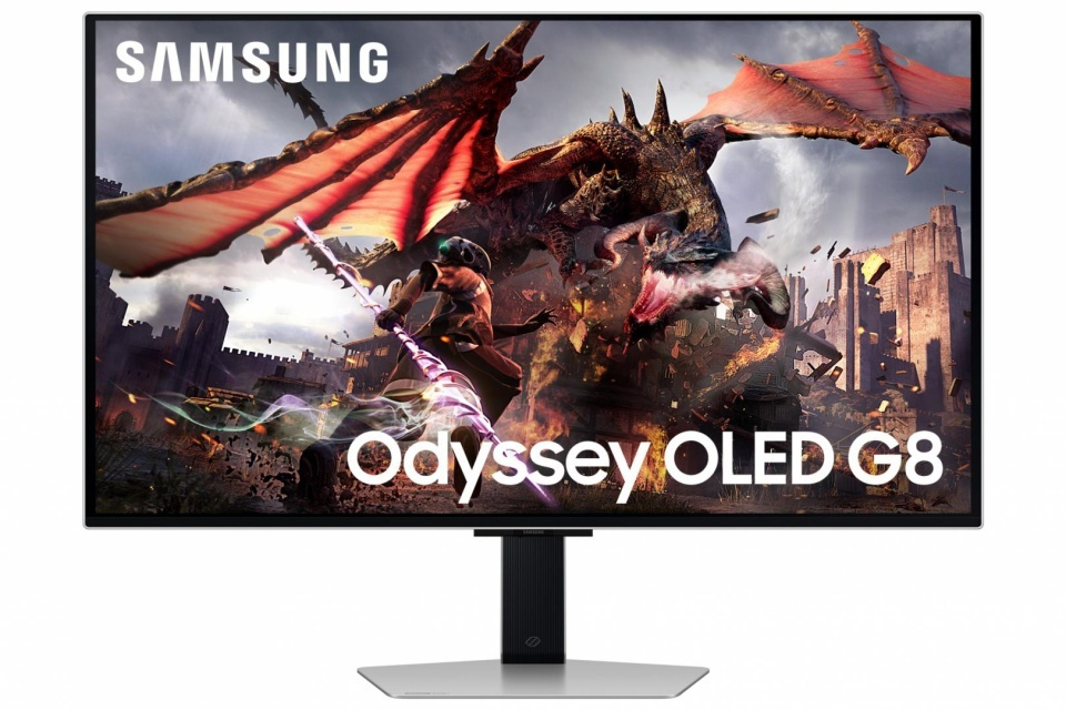 Samsung G8 G80SD OLED HDR Gaming Monitor 32 4K 3840x2160 240Hz με Χρόνο Απόκρισης 0.03ms GTG