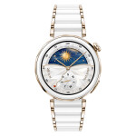 Huawei Watch GT 5 Pro Ceramic 42mm Αδιάβροχο με Παλμογράφο Ceramic White