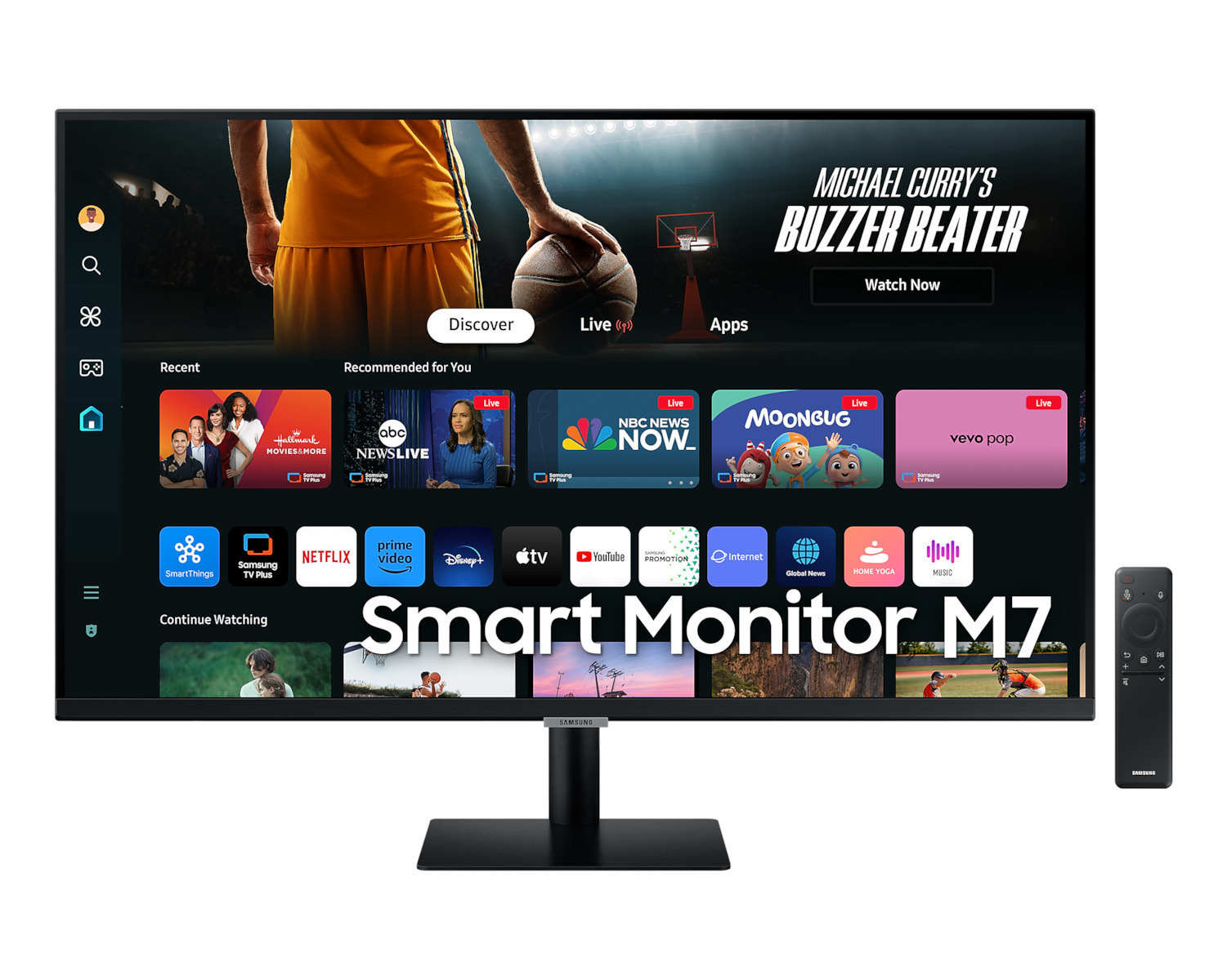 Samsung M7 M70D VA HDR Smart Monitor 32 4K 3840x2160 με Χρόνο Απόκρισης 4ms GTG