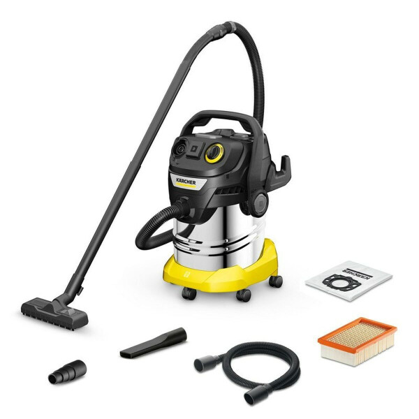 Karcher KWD 6 PS V-25/6/22 Σκούπα Υγρών / Στερεών 1300W με Ανοξείδωτο Κάδο 25lt Κωδικός 1.628-484.0