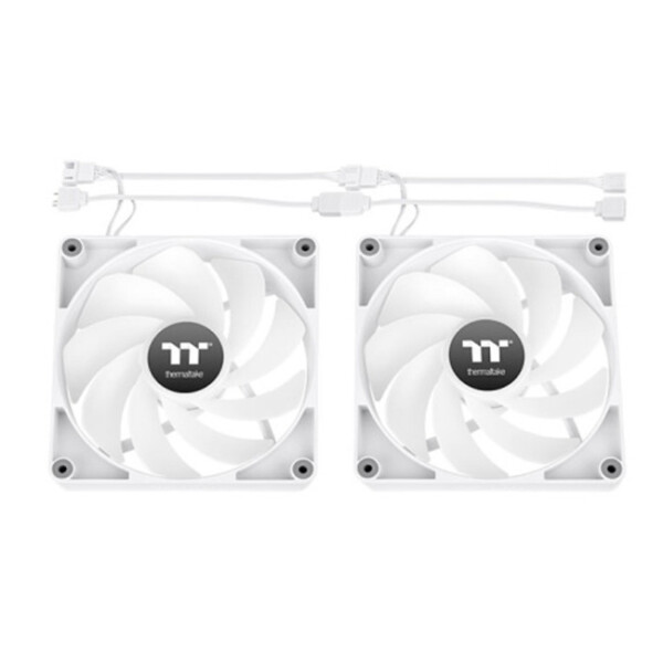 Thermaltake CT140 Reverse Case Fan με ARGB Φωτισμό και Σύνδεση 3-Pin / 4-Pin PWM 2τμχ Λευκό