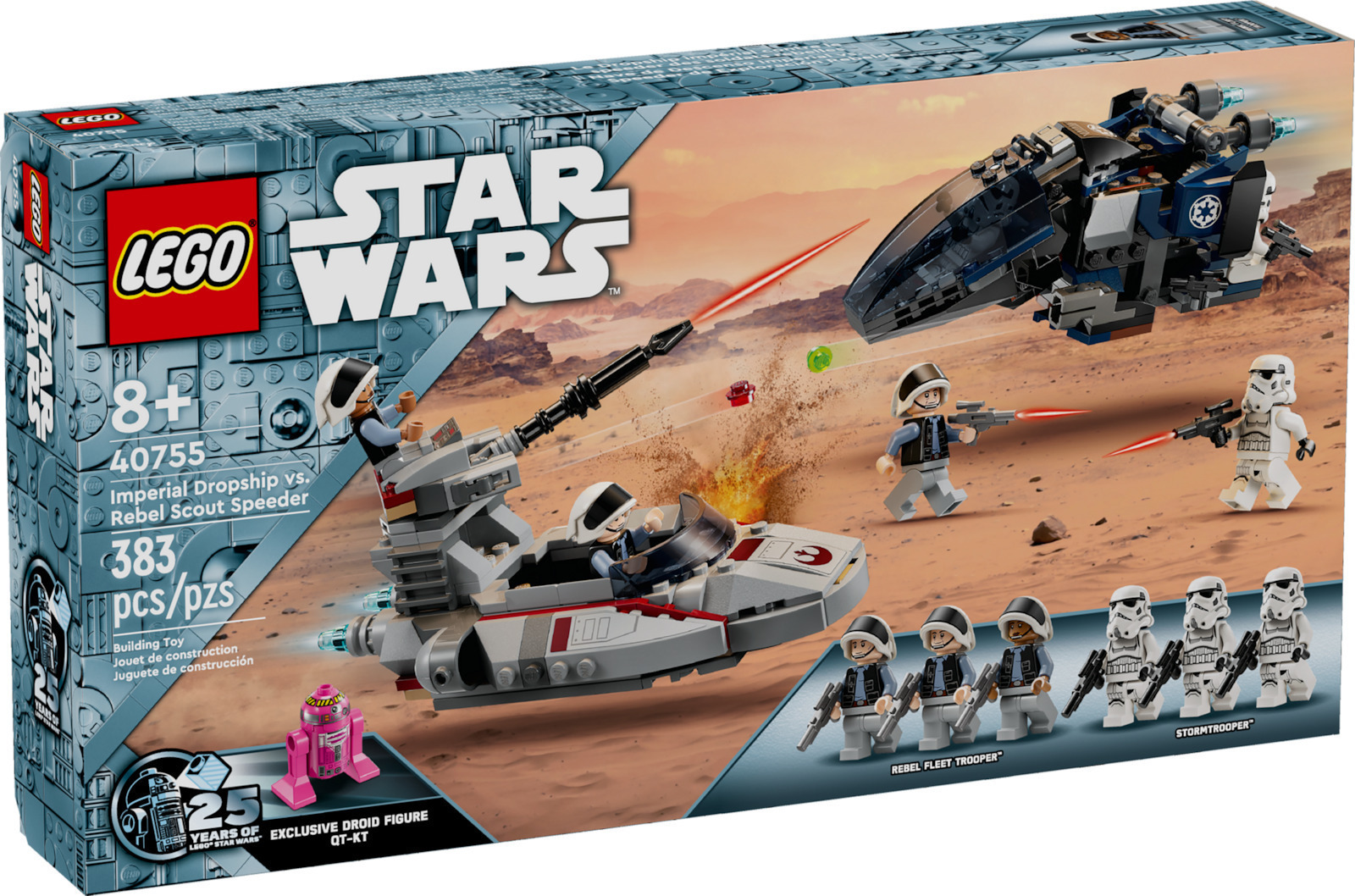 LEGO Star Wars Imperial Dropship Vs Rebel Scout Speeder για 8 ετών Ετών 383τμχ Κωδικός 40755