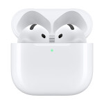 Apple AirPods 4 with Active Noise Cancellation Earbud Bluetooth Handsfree Ακουστικά με Αντοχή στον Ιδρώτα και Θήκη Φόρτισης Λευκά
