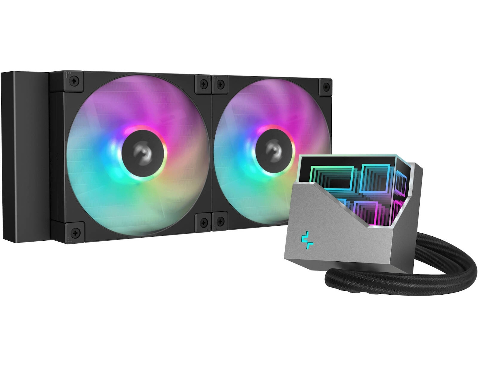 Deepcool LT240 Υδρόψυξη Επεξεργαστή Διπλού Ανεμιστήρα 120mm για Socket AM4/AM5/1700/1200/115x με ARGB Φωτισμό