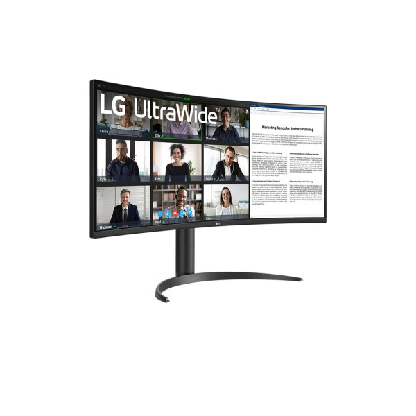 LG 34WR55QK-B Ultrawide VA HDR Curved Monitor 34 QHD 3440x1440 με Χρόνο Απόκρισης 5ms GTG