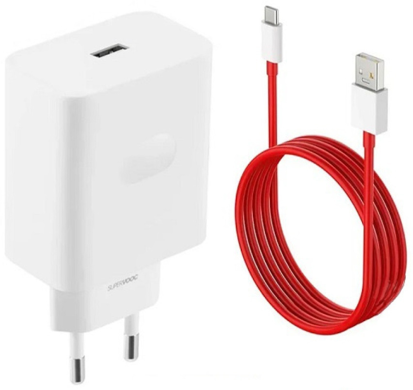 OnePlus Φορτιστής με Θύρα USB-A και Καλώδιο USB-C 100W Power Delivery Λευκός SUPERVOOC