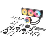 Corsair iCUE LINK TITAN 360 RX LCD Υδρόψυξη Επεξεργαστή Τριπλού Ανεμιστήρα 120mm για Socket AM4/AM5/1700 με RGB Φωτισμό
