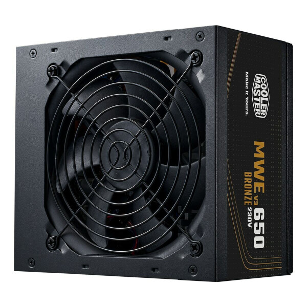 CoolerMaster MWE 650 Bronze V3 650W Μαύρο Τροφοδοτικό Υπολογιστή Full Wired 80 Plus Bronze