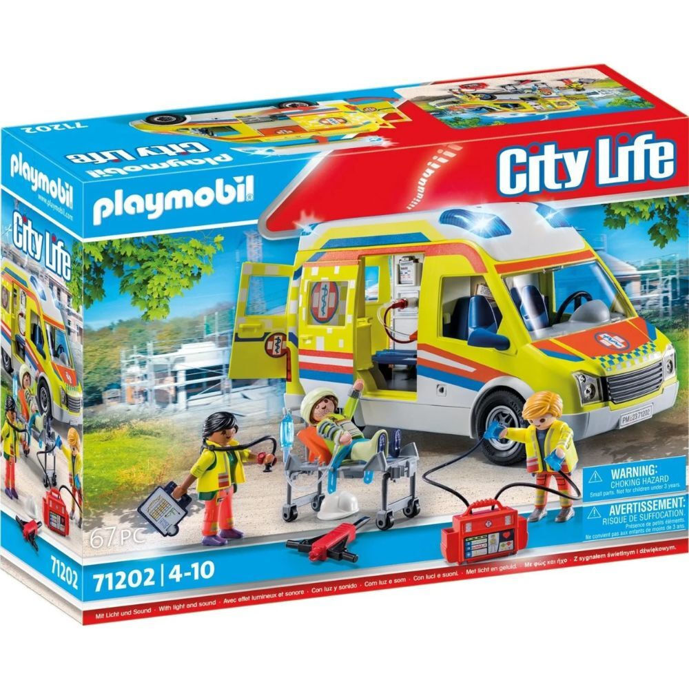 Playmobil City Life Ασθενοφόρο με Διασώστες για 4-10 ετών