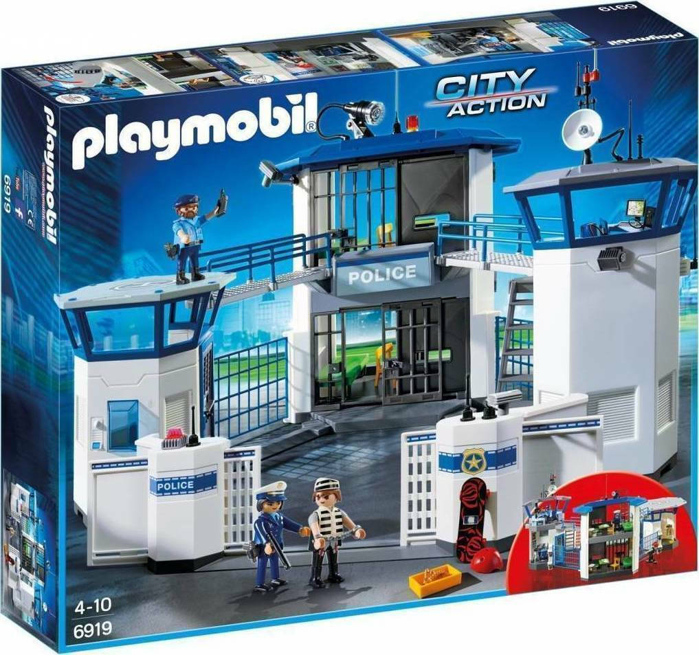 Playmobil City Action Αρχηγείο Αστυνομίας και Φυλακή Ασφαλείας για 4-10 ετών