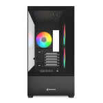 Sharkoon MK6 RGB Micro Tower Κουτί Υπολογιστή με Πλαϊνό Παράθυρο Μαύρο