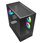 Sharkoon MK6 RGB Micro Tower Κουτί Υπολογιστή με Πλαϊνό Παράθυρο Μαύρο