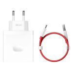 OnePlus Φορτιστής με Θύρα USB-A και Καλώδιο USB-C 100W Power Delivery Λευκός SUPERVOOC