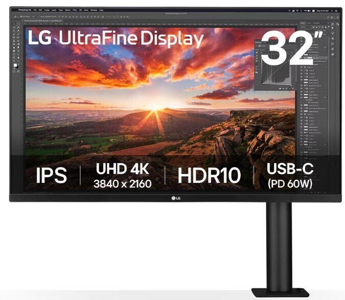 LG 32UN880K-B-B IPS HDR Monitor 31.5 4K 3840x2160 με Χρόνο Απόκρισης 5ms GTG