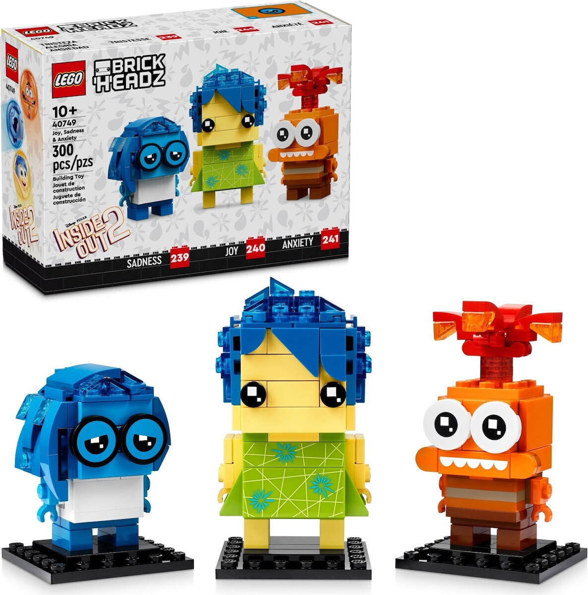 LEGO Brick Headz Inside Out 2 για 10 ετών Ετών 300τμχ Κωδικός 40749