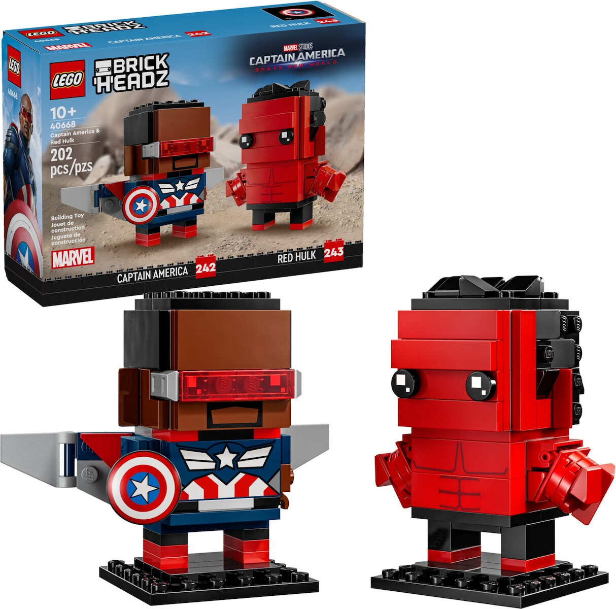 LEGO Marvel Captain America Red Hulk για 10 ετών Ετών 202τμχ Κωδικός 40668
