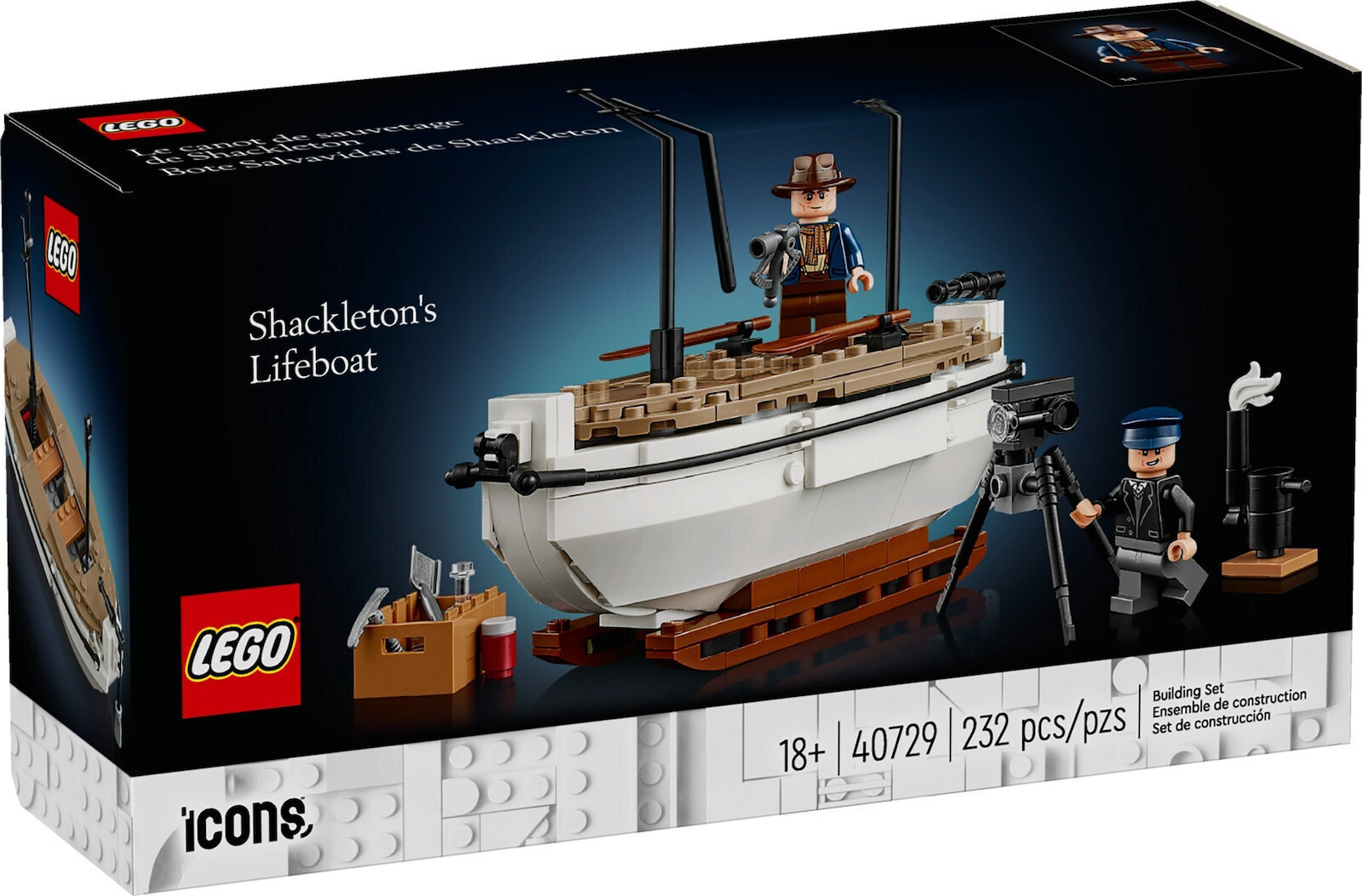 LEGO Icons Shackletons Lifeboat για 18 ετών Ετών 232τμχ Κωδικός 40729