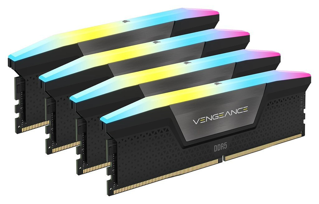 Corsair Vengeance RGB XMP DDR5 128GB RAM με 4x32GB Modules και Ταχύτητα 5600 για Desktop Κωδικός CMH128GX5M4B5600C40