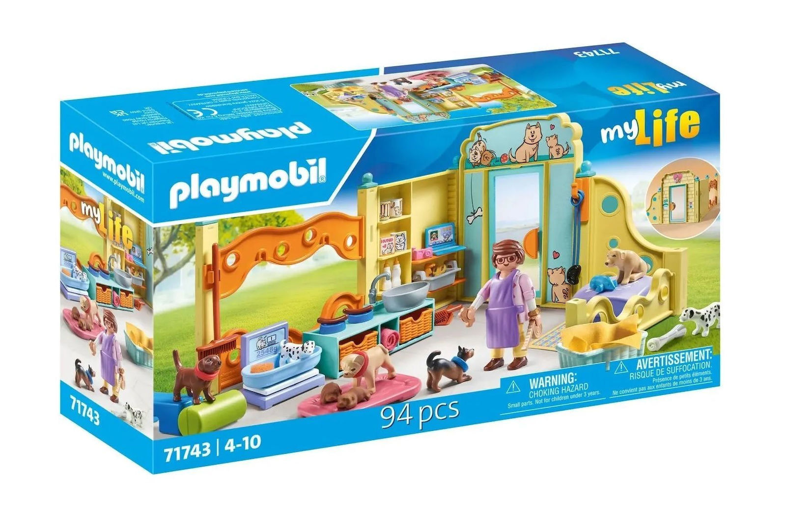 Playmobil MyLife Σταθμός Φροντίδας Κουταβιών για 4-10 ετών