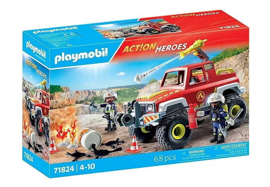 Playmobil Action Heroes Πυροσβεστικό Όχημα 4x4 για 4-10 ετών