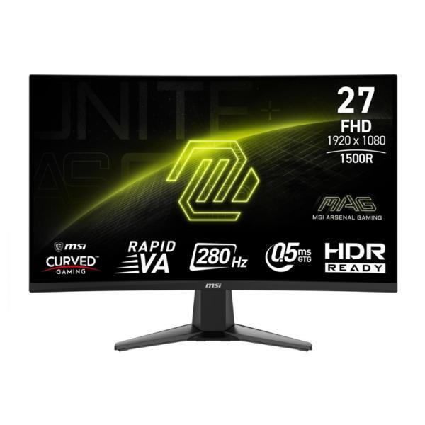MSI MAG 276CXFDE VA Curved Monitor 27 FHD 1920x1080 280Hz με Χρόνο Απόκρισης 0.5ms GTG