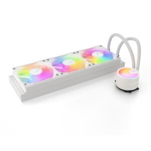 Valkyrie A360 Υδρόψυξη Επεξεργαστή Τριπλού Ανεμιστήρα 120mm για Socket AM4/AM5/1700/115x με RGB Φωτισμό Λευκή