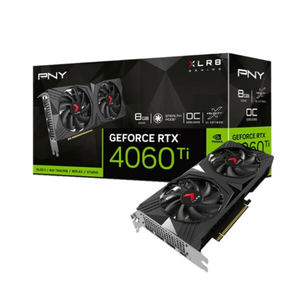 PNY GeForce RTX 4060 Ti 8GB GDDR6 VERTO OC Κάρτα Γραφικών Κωδικός VCG4060T8DFXPB1-O