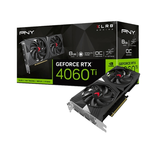 PNY GeForce RTX 4060 Ti 8GB GDDR6 VERTO OC Κάρτα Γραφικών Κωδικός VCG4060T8DFXPB1-O
