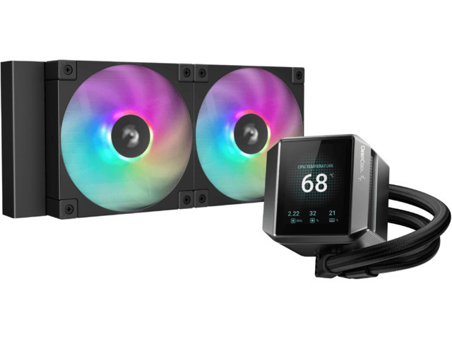 Deepcool Mystique 240 Υδρόψυξη Επεξεργαστή Διπλού Ανεμιστήρα 120mm για Socket AM4/AM5/1700/1200/115x με ARGB Φωτισμό