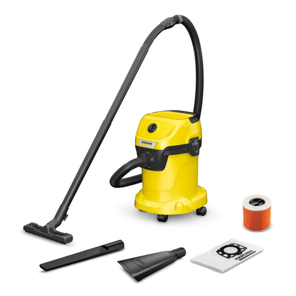 Karcher WD 3 V-17/4/35 Σκούπα Υγρών / Στερεών 1000W με Πλαστικό Κάδο 17lt Κωδικός 1.628-124.0