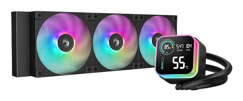 Deepcool LQ360 Υδρόψυξη Επεξεργαστή Τριπλού Ανεμιστήρα 120mm για Socket AM4/AM5/1700/1200/115x με ARGB Φωτισμό