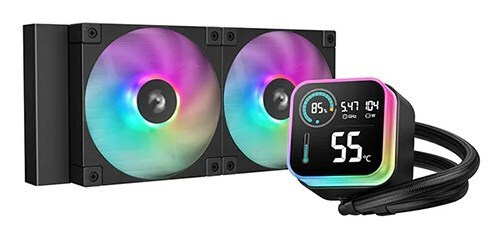 Deepcool LQ240 Υδρόψυξη Επεξεργαστή Διπλού Ανεμιστήρα 120mm για Socket AM4/AM5/1700/1200/115x με ARGB Φωτισμό