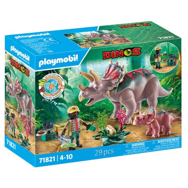 Playmobil Dinos Τρικεράτοπες Εξερευνητής για 4-10 ετών