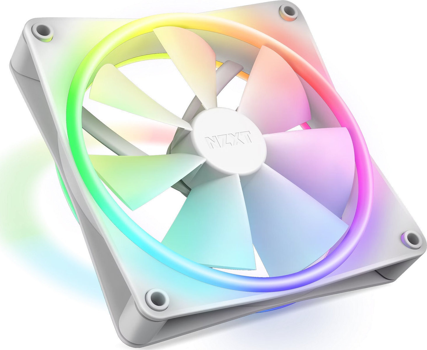 NZXT F140 RGB Duo Case Fan με Σύνδεση 4-Pin PWM Λευκό