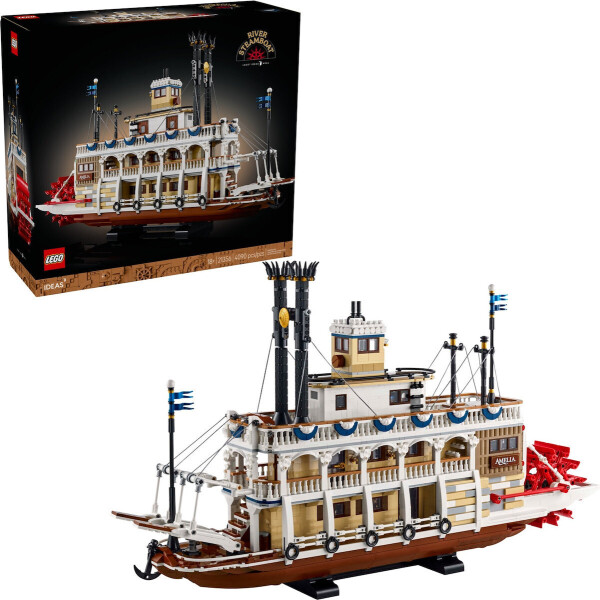 LEGO Ideas River Steamboat για 18 ετών Ετών 4090τμχ Κωδικός 21356