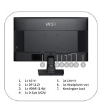 MSI PRO MP245G IPS Monitor 23.8 FHD 1920x1080 με Χρόνο Απόκρισης 1ms GTG