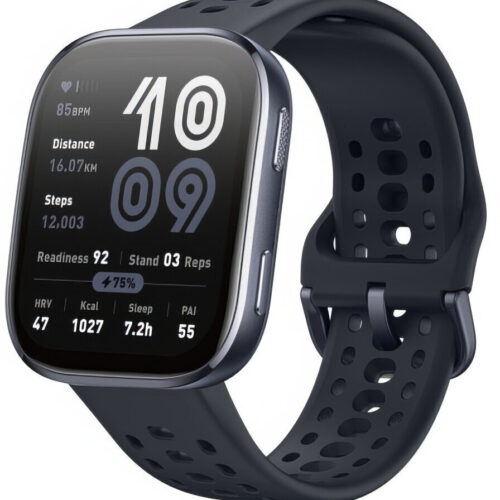 Amazfit Bip 6 46mm Αδιάβροχο Smartwatch με Παλμογράφο Μαύρο