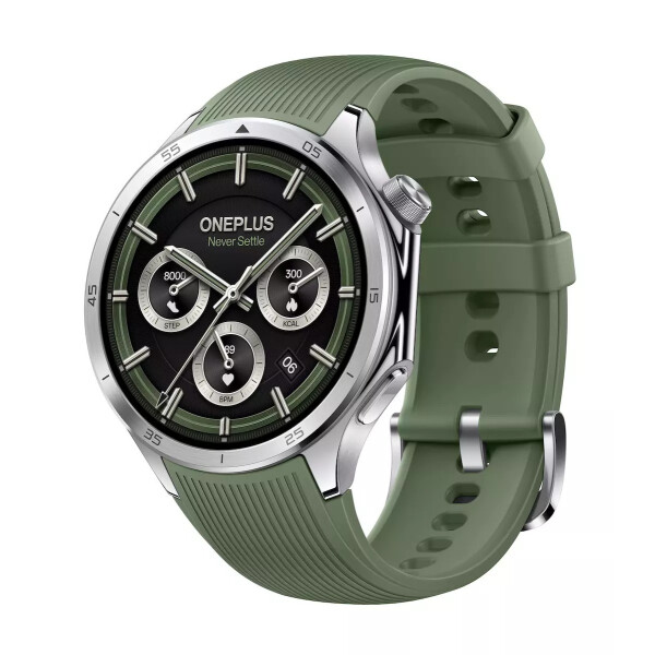 OnePlus Watch 3 Stainless Steel 46mm Αδιάβροχο με Παλμογράφο Emerald Titanium