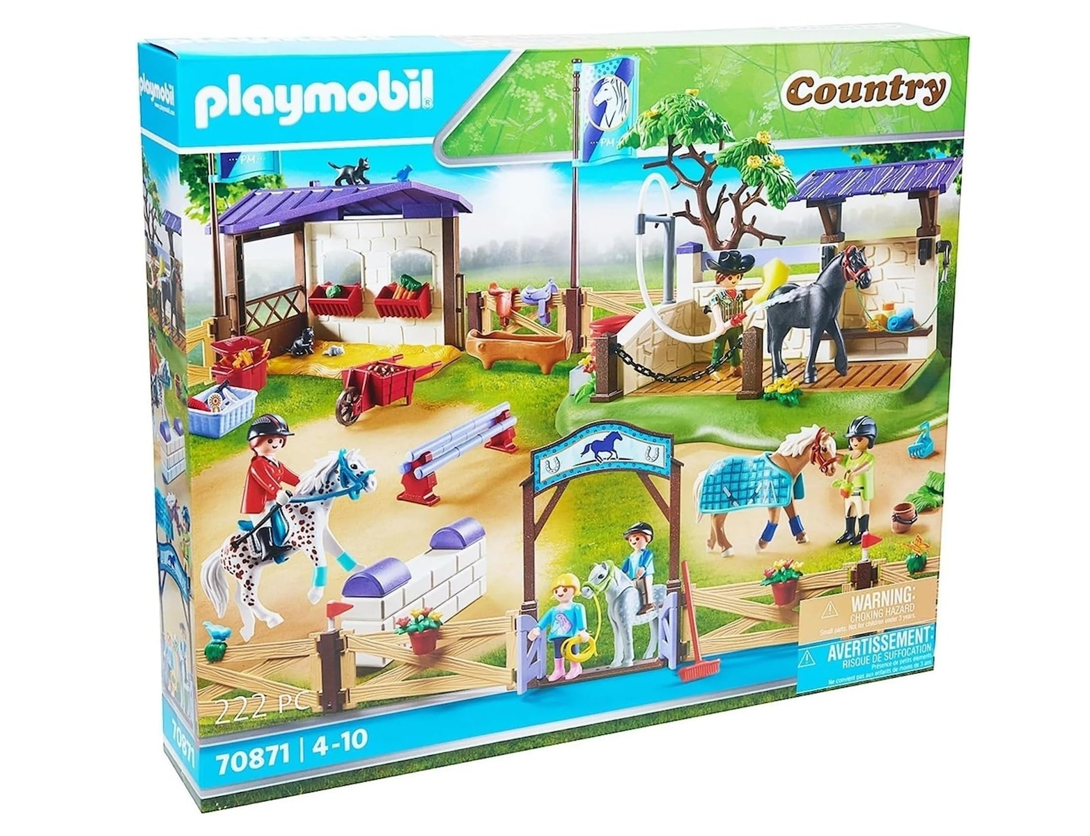 Playmobil Country Ιππικός Αγώνας με Σταθμό Πλυσίματος Αλόγων για 4-10 ετών