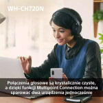 Sony WH-CH720N Ασύρματα / Ενσύρματα Over Ear Ακουστικά με 35 ώρες Λειτουργίας και Quick Charge Ροζ