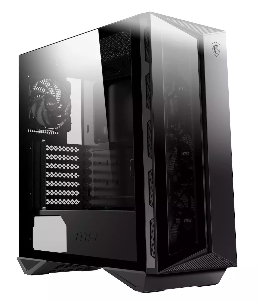 MSI MPG Gungnir 110R Gaming Midi Tower Κουτί Υπολογιστή με Πλαϊνό Παράθυρο και RGB Φωτισμό Μαύρο