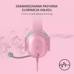 Razer BlackShark V2 X For Playstation Over Ear Gaming Headset με σύνδεση 3.5mm Quartz
