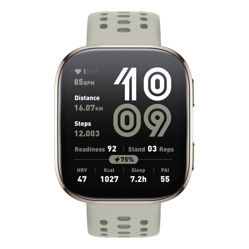 Amazfit Bip 6 46mm Αδιάβροχο Smartwatch με Παλμογράφο Stone