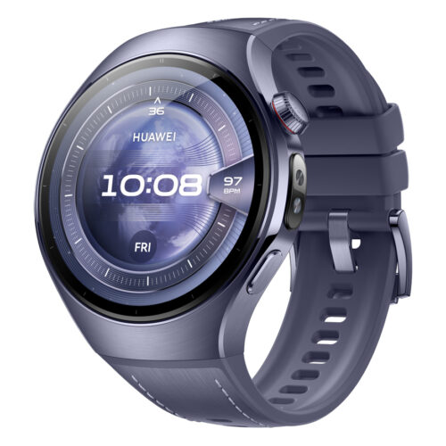 Huawei Watch 5 Titanium 46mm Αδιάβροχο με eSIM και Παλμογράφο Μωβ