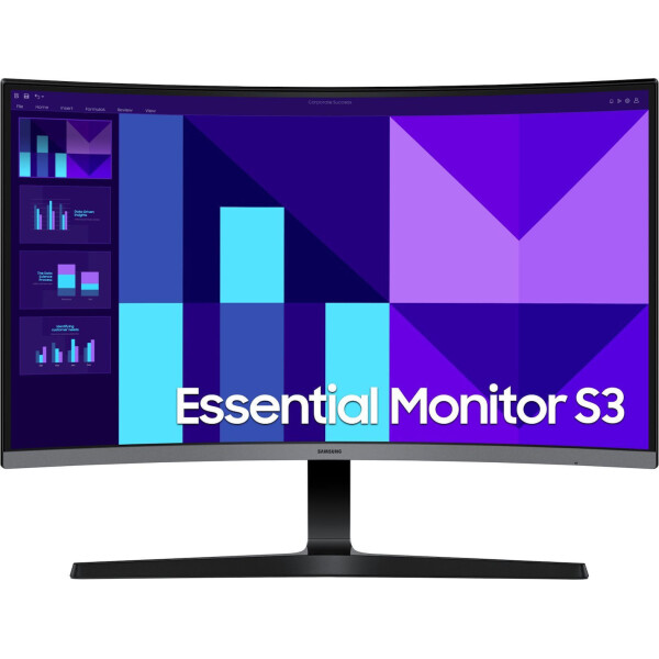 Samsung Essential Monitor S3 27D392 VA Curved Monitor 27 FHD 1920x1080 με Χρόνο Απόκρισης 4ms GTG