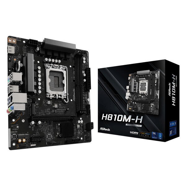 ASRock H810M-H Motherboard Micro ATX με Intel 1851 Socket 90-MXBSZ0-A0UAYZ