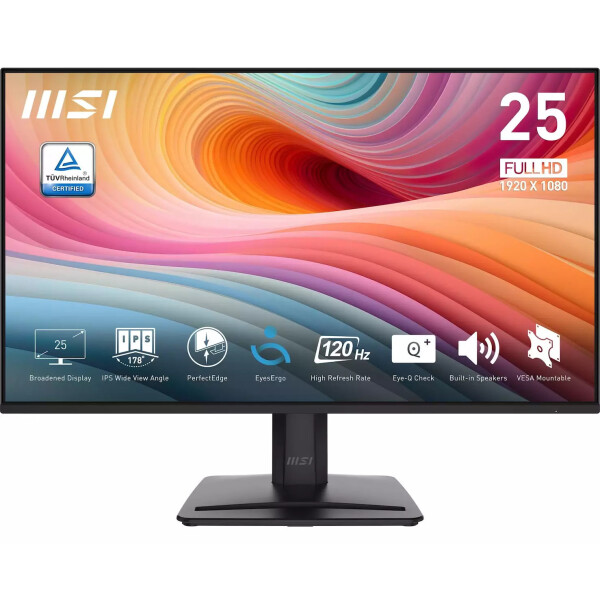 MSI PRO MP251W E2 IPS HDR Monitor 24.5 FHD 1920x1080 με Χρόνο Απόκρισης 4ms GTG