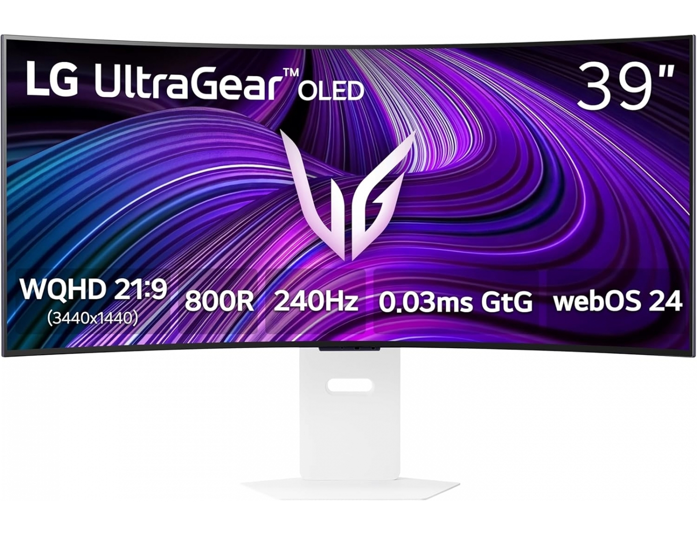 LG Ultragear Ultrawide OLED HDR Curved Monitor 39 QHD 3440x1440 240Hz με Χρόνο Απόκρισης 0.03ms GTG